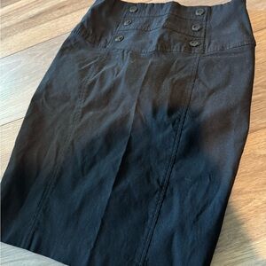 BCX Black Knee-Length Pencil Skirt